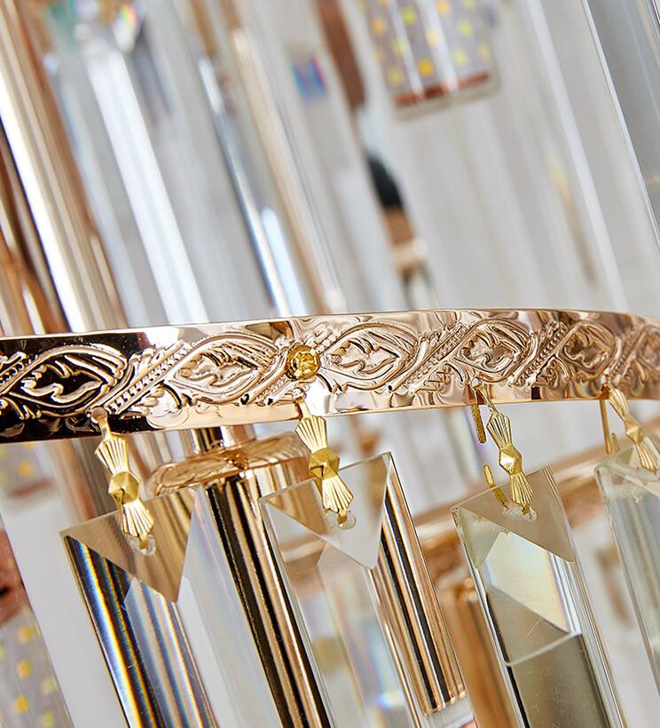 Crystal Chandier Windsor Altiora, průměr 60 cm, výška 1800 cm, lesklé zlato, nastavitelná výška, elegantní design