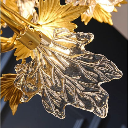 Moderní lustr, CM260/800GD, 8xE14, průměr 80 cm, zlatý, nastavitelná výška, kov a krystaly