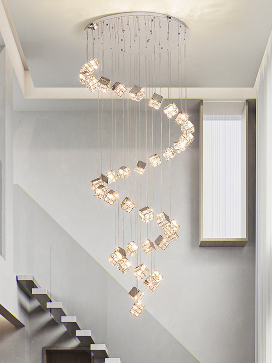 Moderní LED lustr CM526/18, 51W, Průměr 58,5cm, Nastavitelná výška, Chrom