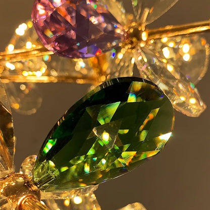 Křišťálový lustr CC372/500GD, 24xG4, zlato a krystaly, 52 cm, nastavitelná výška