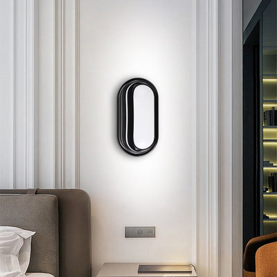 Venkovní nástěnné LED svítidlo AX322/214BK, 12W, Warm Light 3000K, IP65, Black and White