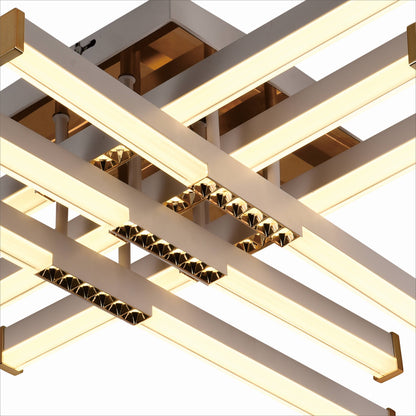 LED lustr s dálkovým ovládáním LT178/6WH, 84W, 6 prvků, studené/teplé/neutrální světlo, stmívatelný, bílý