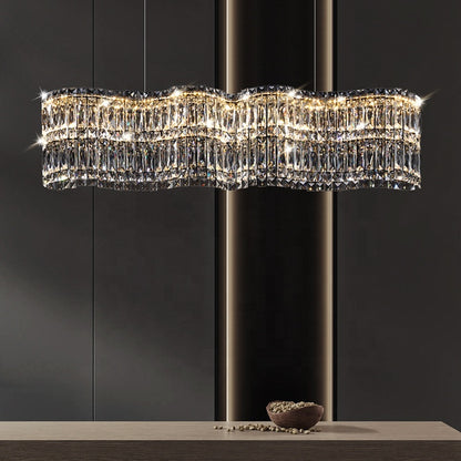 Crystal Chandier Windsor Regalis 10XE27, průměr 85 cm, lesklý chrom, nastavitelná výška