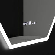 Mirror LED polygon 60x80cm hexaluce senzor pohybu pohybování Marcello dimable clock dezonční systém