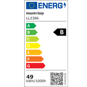 LED lustr CONSTELATION 49W, Průměr 49cm, Studené/Teplé/Neutrální světlo, Bílá Modrá