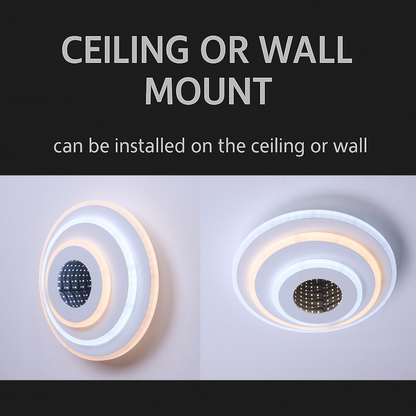 LED lustr NEXA ROTUND 3D 38W, studené/teplé/neutrální světlo, bílá