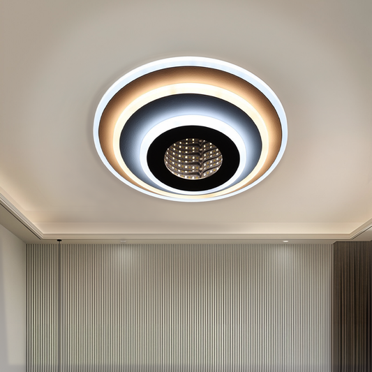 LED lustr NEXA ROTUND 3D 38W, studené/teplé/neutrální světlo, bílá