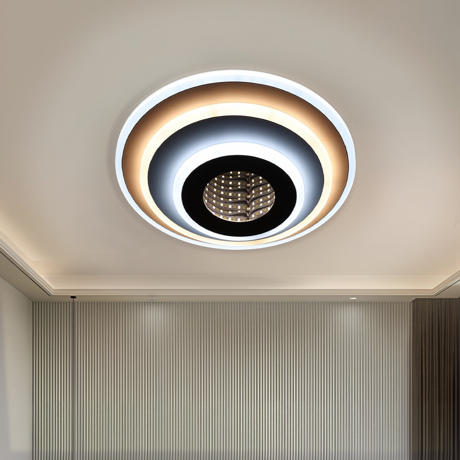 LED lustr NEXA ROTUND 3D 38W, studené/teplé/neutrální světlo, bílá