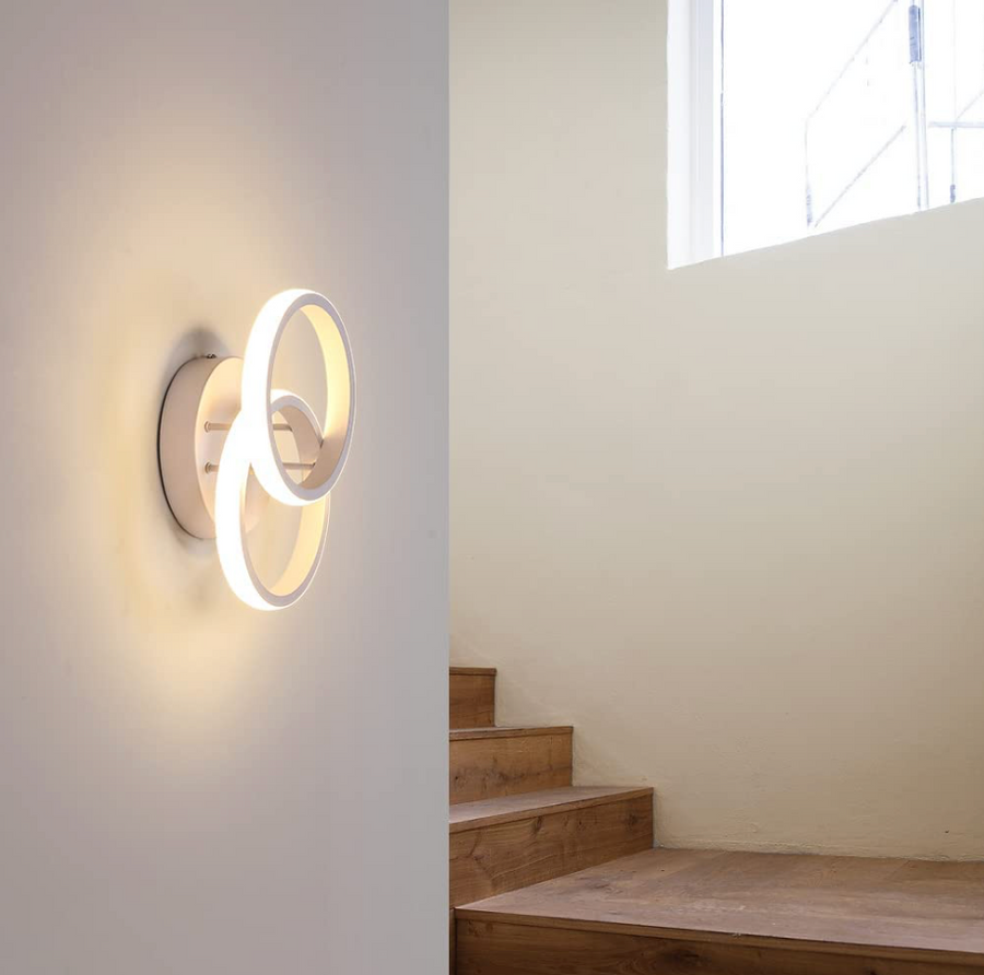 LED Vertex Lulus cirkuluje superponované kruhy, 44W, 2 kruhy, chladné/horké/neutrální světlo, bílé