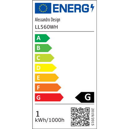 LED Vertex Lulus cirkuluje superponované kruhy, 44W, 2 kruhy, chladné/horké/neutrální světlo, bílé