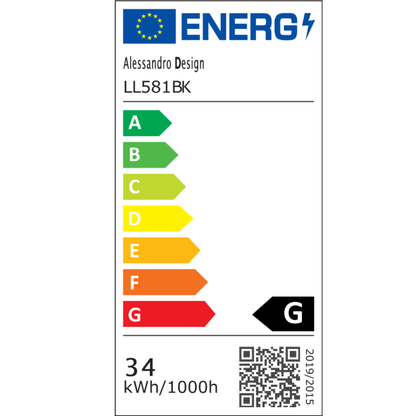 LED lustr VERTEX Tesser 34W, 4 čtverce, studené/teplé/neutrální světlo, černá