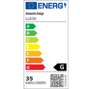 HEATH STEA LED lustr, 35W, Průměr 20cm, Neutrální světlo, Bílá