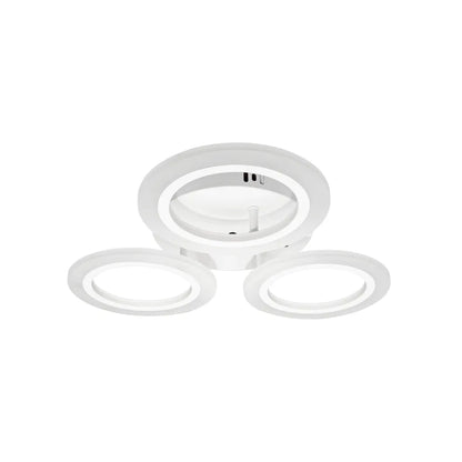 LED LED LED Crina, 24W, 3 kruhy, neutrální světlo, bílá