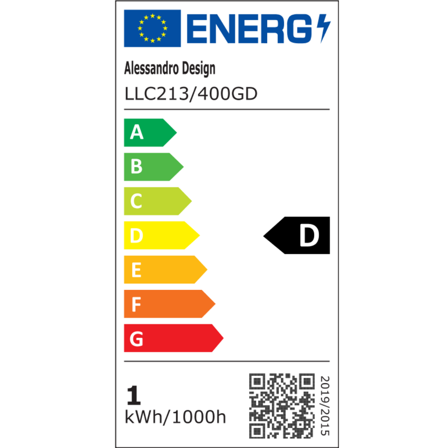 Křišťálový LED lustr LLC213/400GD kulatý, 22W, studené/teplé/neutrální světlo, křišťál, zlatý