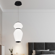 Závěsný lustr LT022/2WH, 2xE27, Průměr 40,5 cm, Výška 16,5 cm, IP20, Bílý, Plexisklo, Žehlička, Žárovky nejsou součástí balení