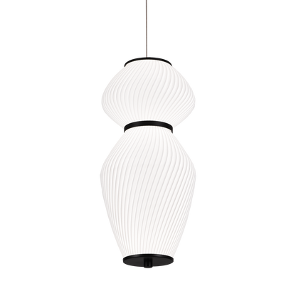 Závěsný lustr LT022/2WH, 2xE27, Průměr 40,5 cm, Výška 16,5 cm, IP20, Bílý, Plexisklo, Žehlička, Žárovky nejsou součástí balení