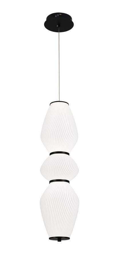 Závěsný lustr LT022/3WH, 3xE27, Průměr 66 cm, Výška 16,5 cm, IP20, Bílý, Plexisklo, Žehlička, Žárovky nejsou součástí balení