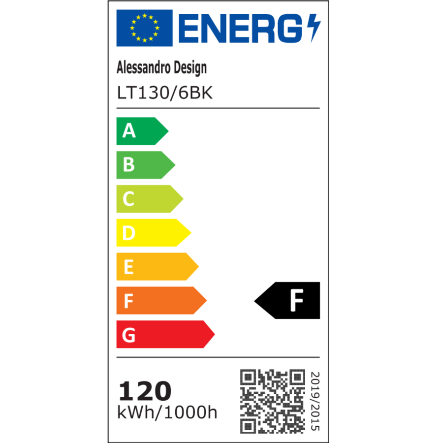 LED lustr s dálkovým ovládáním ELLA 120W, 6 čtverců, studené/teplé/neutrální světlo, stmívatelné, černá, kov a akryl