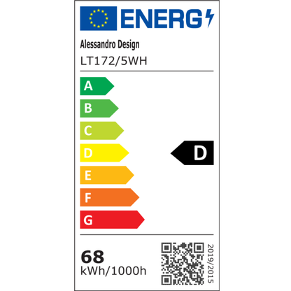 LED lustr GIO dálkové ovládání, 68W, 5 prvků, studené/chladné/neutrální světlo, stmívatelný, bílý