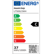 LED lustr s dálkovým ovládáním LANDYN 37W, 2 čtverce, studené/teplé/neutrální světlo, stmívatelné, bílá