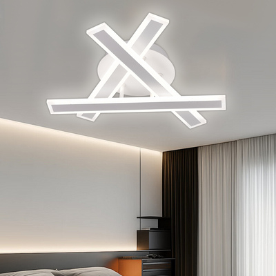 LED lustr s dálkovým ovládáním LT755/3WH, 62,2W, 40*5,5*10, IP20, Studené/Teplé/Neutrální světlo, Stmívatelné, Bílá, Žehlička, Plexisklo