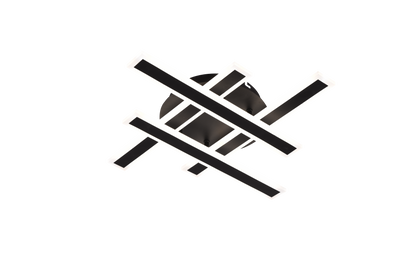 LED lustr s dálkovým ovládáním LT755/4BK 85W, lineární, studené/teplé/neutrální světlo, stmívatelný, černý