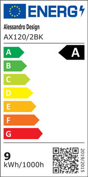 Venkovní nástěnné svítidlo MIRA LED, 2 světelné zdroje, teplé světlo, černá