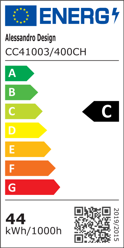 LED lustr s dálkovým ovládáním, 76W, ROYALE Nobile, Průměr 40 cm, Výška 120 cm, Studené/Neutrální/Teplé světlo, Stmívatelné, Stříbrný, Křišťál, Ocel