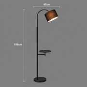 Lampadar BALKHASH, 1 x E27, Metal, Negru