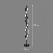 Usilon LED lampa, 27W, 3000K/ 4000K/6000K, kov a akryl, černá