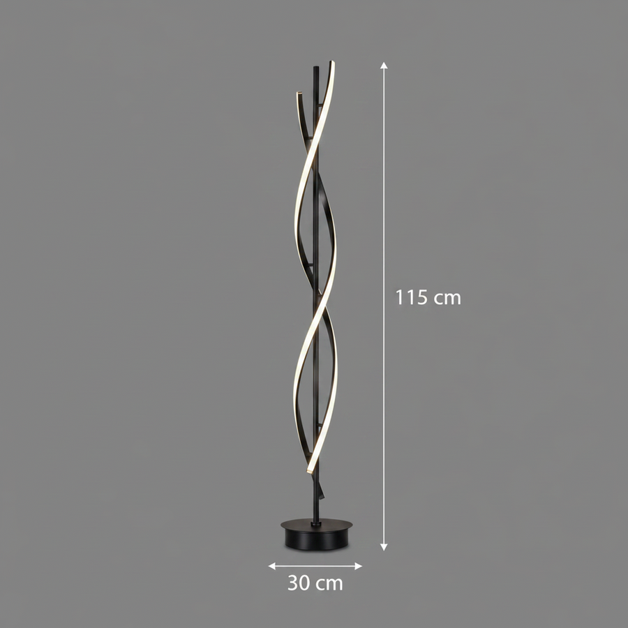 Usilon LED lampa, 27W, 3000K/ 4000K/6000K, kov a akryl, černá