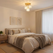 Klasický modernistický lustr Octa, 8x E27, černý, moderní design, kov, bez stínidla