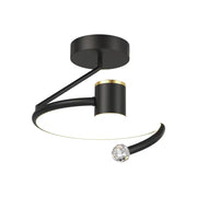 LED lustr, 34W, Průměr 24cm, Studené/Teplé/Neutrální světlo, Černá Výchozí název Alessandro Design