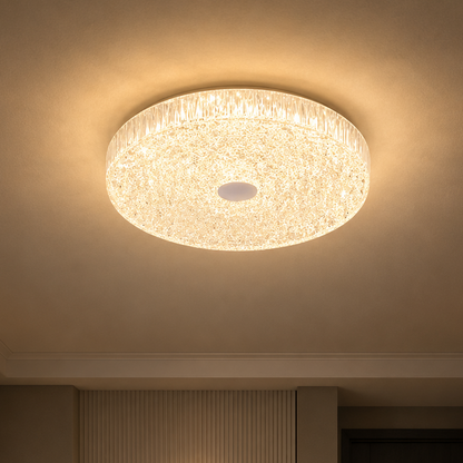 Lustra LED AASIAAT, 21W, Diametru 26 cm, Lumina Calda/Neutra/Rece, Alb