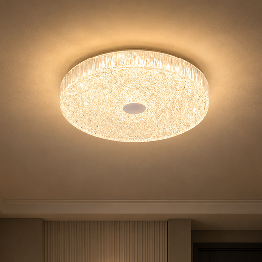 Lustra LED AASIAAT, 21W, Diametru 26 cm, Lumina Calda/Neutra/Rece, Alb