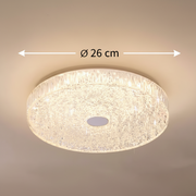 Lustra LED AASIAAT, 21W, Diametru 26 cm, Lumina Calda/Neutra/Rece, Alb