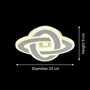 LED lustr CRINELLA 45W, průměr 23cm, studené/teplé/neutrální světlo, bílý LED lustr Výchozí název Alessandro Design