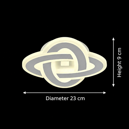 LED lustr CRINELLA 45W, průměr 23cm, studené/teplé/neutrální světlo, bílý LED lustr Výchozí název Alessandro Design