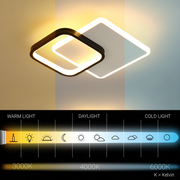 MARCELO LED lustr 30W, Studené/Teplé/Neutrální světlo Black White