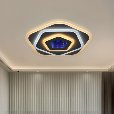 NEXA 3D LED lustr 39W, Průměr 23cm, Studené/Teplé/Neutrální světlo, Bílá