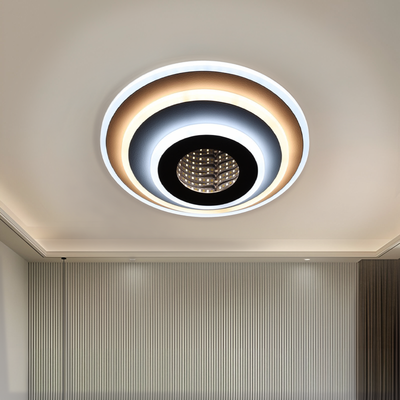 LED lustr NEXA ROTUND 3D 39W, studené/teplé/neutrální světlo, bílá