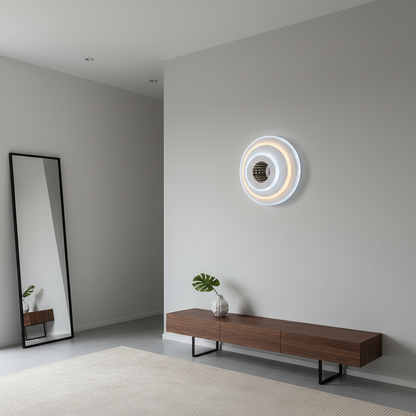 LED lustr NEXA ROTUND 3D 39W, studené/teplé/neutrální světlo, bílé LED lustry Výchozí název Alessandro Design