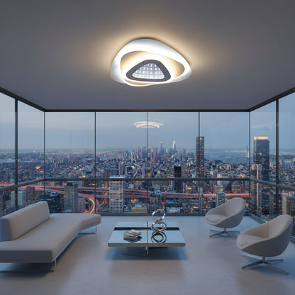 LED lustr NEXA Triangle 3D 40W, bílý, studené/teplé/neutrální světlo LED lustry Výchozí název Alessandro Design