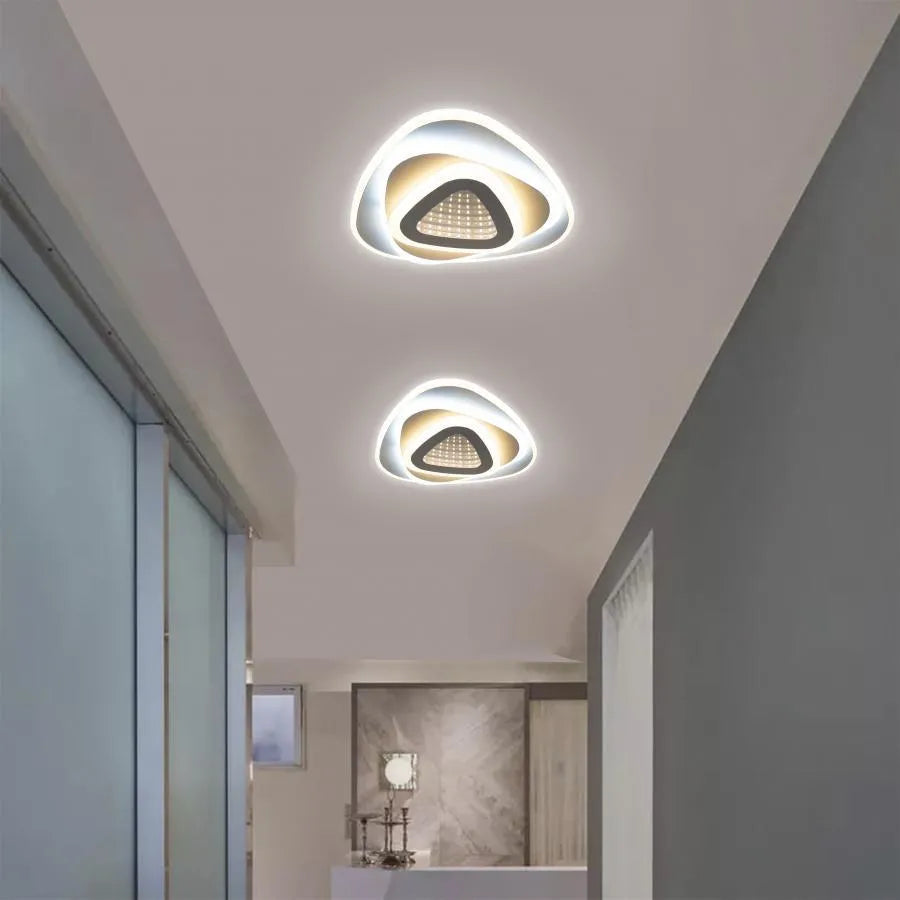 LED lustr NEXA Triangle 3D 40W, bílý, studené/teplé/neutrální světlo LED lustry Výchozí název Alessandro Design