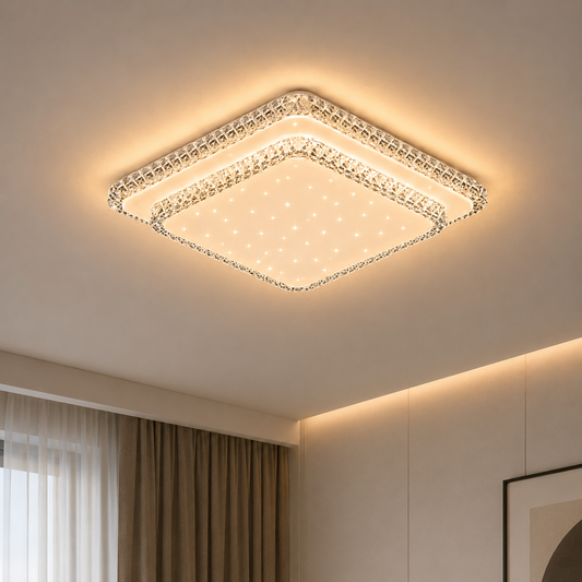 QIKIQTAALUK LED lustr, 40W, 38 x 38 cm, teplé/neutrální/studené světlo, bílá