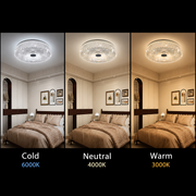 LED lustr RADIAN Nobile, 43W, průměr 39,5 cm, teplé/neutrální/studené světlo, bílý LED lustr Výchozí název Alessandro Design