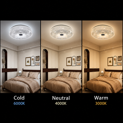 LED lustr RADIAN Nobile, 43W, průměr 39,5 cm, teplé/neutrální/studené světlo, bílý LED lustr Výchozí název Alessandro Design