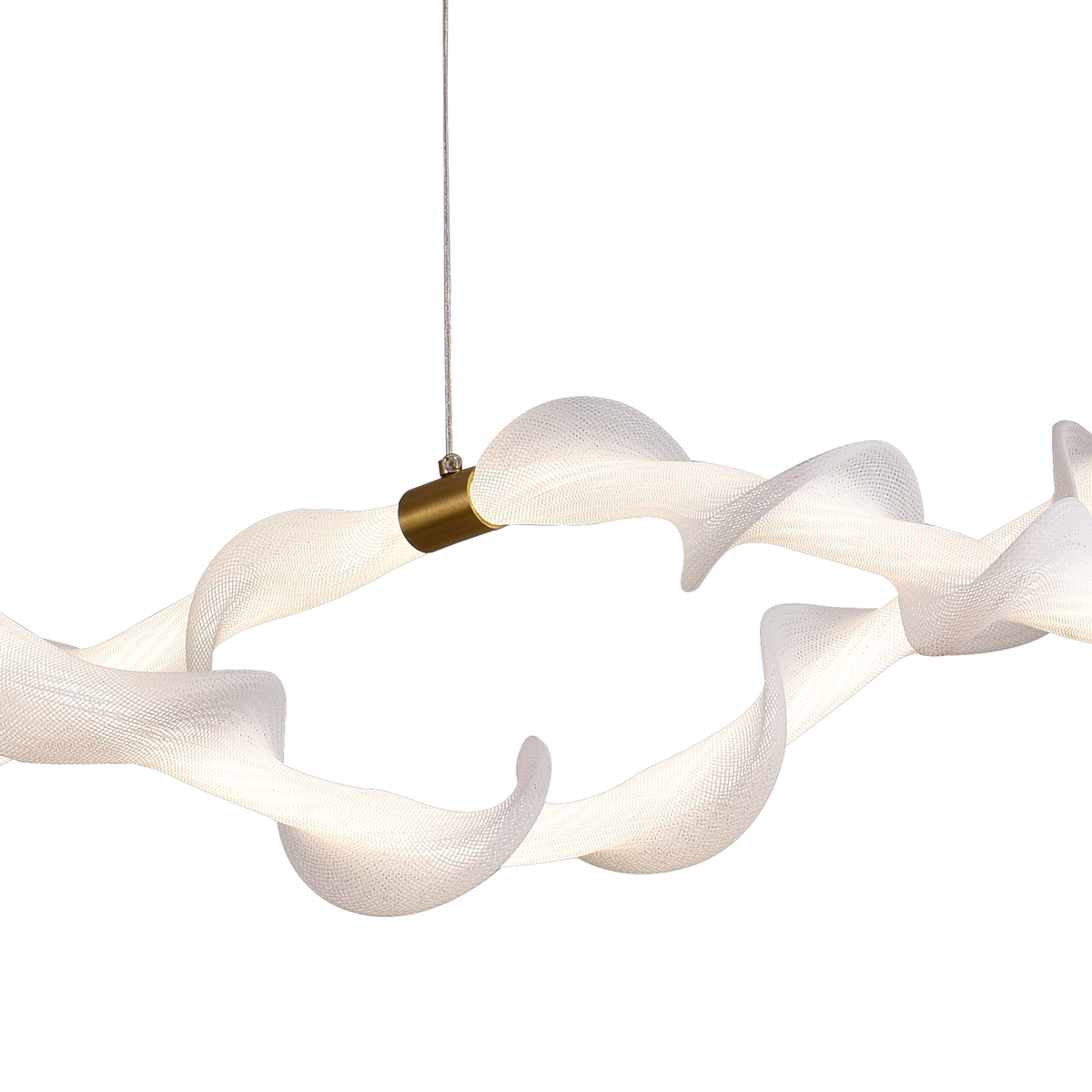 Závěsný akrylový LED lustr UNDA Infinity, 36W, teplé/neutrální/studené světlo 3000/4000/6000K, zlatá bílá, nastavitelná výška Moderní lustry Výchozí název Alessandro Design