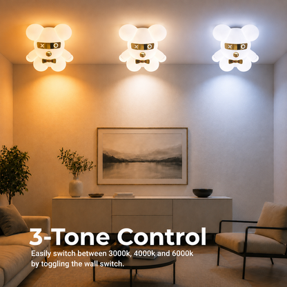 LED lustr URSULETI CP220, 95W, 3000/4000/6000K, Bílá