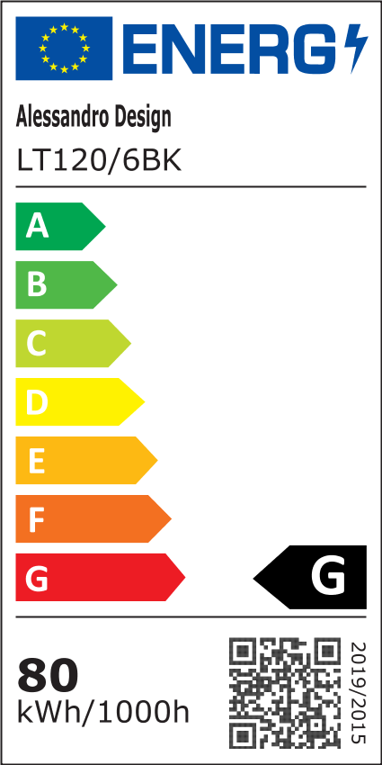 LED lustr s dálkovým ovládáním, KILLIAN, 74W, 6 kruhů, studené/teplé/neutrální světlo 3000K/4000K/6000K, stmívatelný, černobílý, kov a akryl